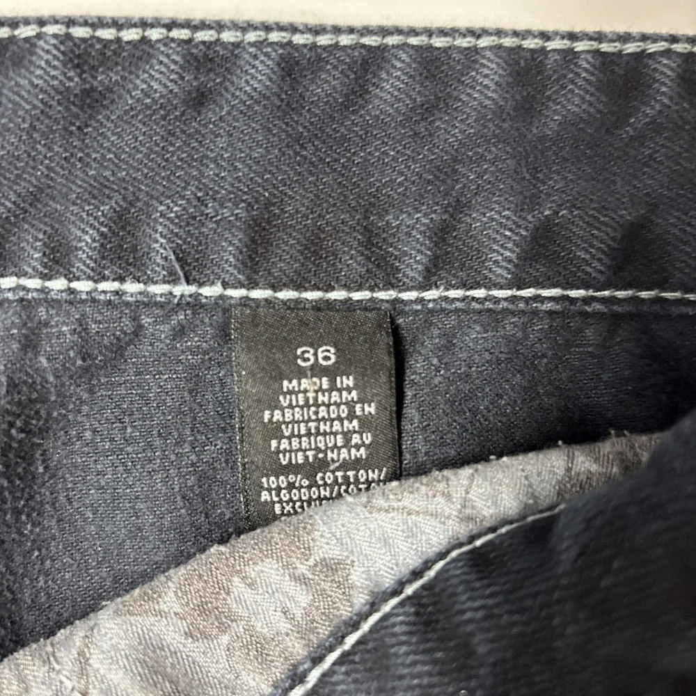 Y2K RSRV woven pocket ‎ Button fly Mens Jeans Blue 36x32